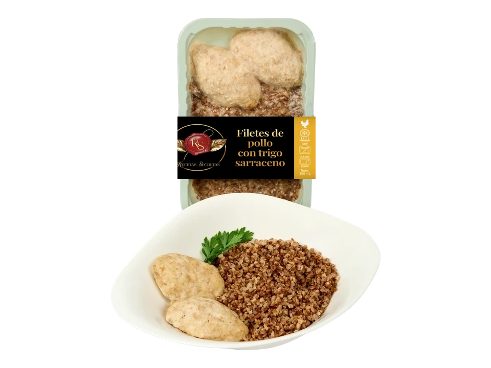 Chicken fillets with buckwheat